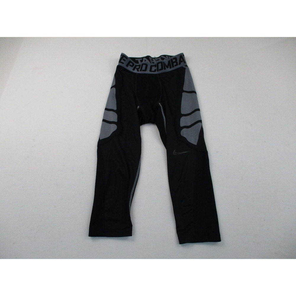 Nike Compression Pants Mens Medium Black Grey Pro Combat Dri-FIT Athletic Tights